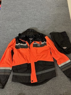 Harley Davidson Neon Reflective Waterproof Motorcycle Streetwear Jacket with bag