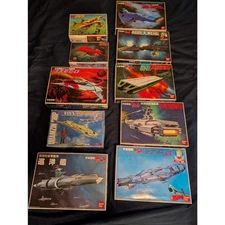 Vintage Star Blazers Space Battleship Yamato Bandai Gundam Model kits Lot of 10 