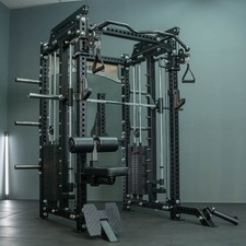 EXTREME FITNESS EX-4000 POWER RACK WITH SMITH BAR AND 120KG DUAL WEIGHT STACKS