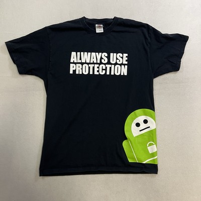 Private Internet Access VPN Funny  Always Use Protection  T-Shirt Men's Large