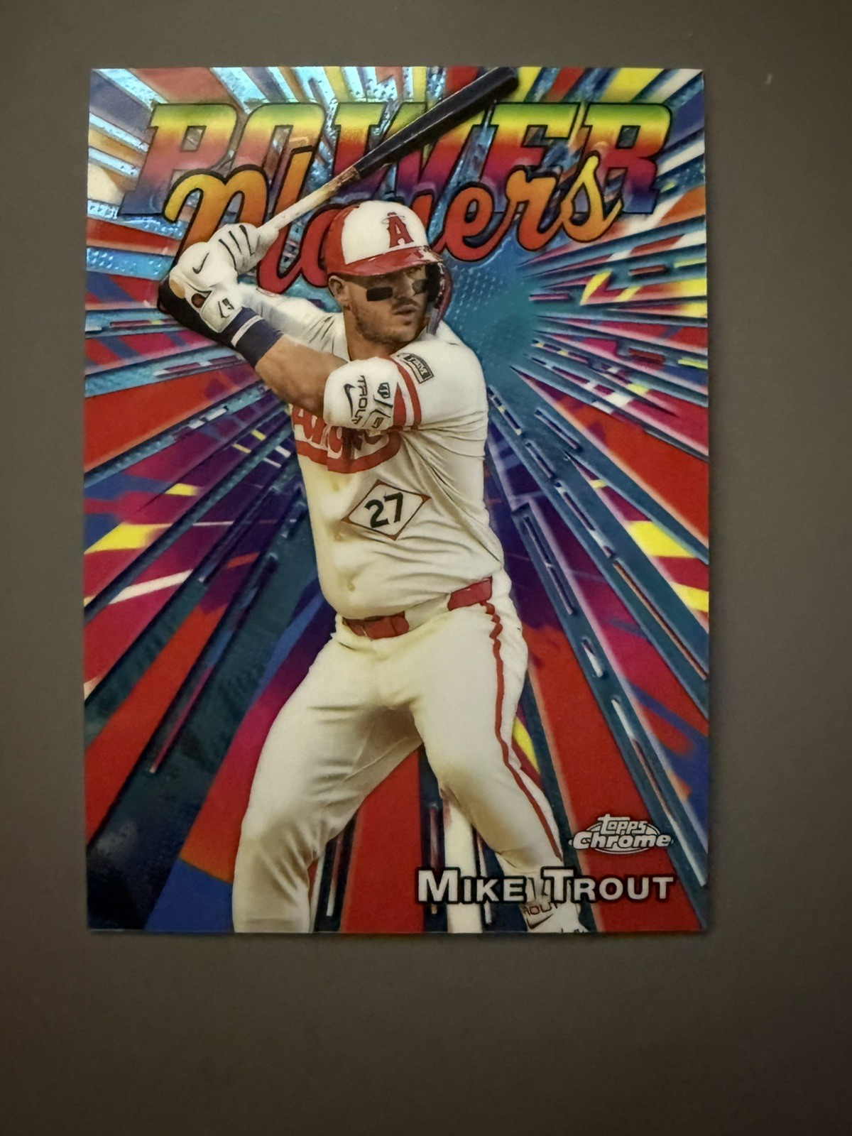 Mike Trout 2025 Topps Chrome Update Power Players Card #PP-34