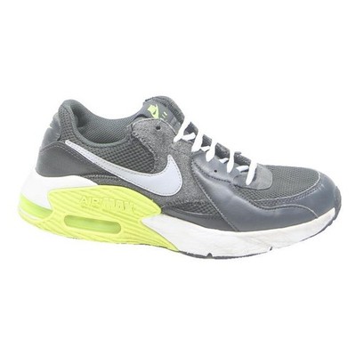 Nike Air Max Herren Low Top Sneaker Grau Weiß & Volt Synthetik UK 7,5 Retro