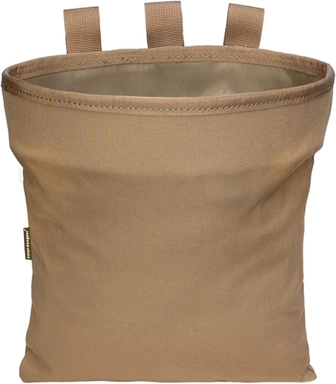 Tactical MOLLE Dump Pouch Drawstring Collapsible 500D Nylon Bag Camping Hiking
