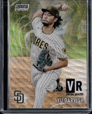2021 Stadium Club Chrome #VR-24 Yu Darvish Virtual Reality Wave Refractor