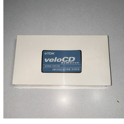 TDK veloCD Internal Desktop IDE CD-RW Rewriter Drive, White, CD Format