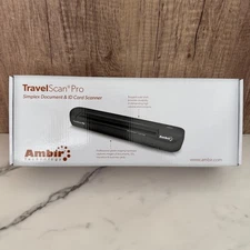 Ambir TravelScan Pro Simplex Document & ID Card Scanner Portable USB
