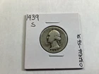 1939 S Washington 90% Silver Quarter Semi Key Date Vintage 032426 56tk