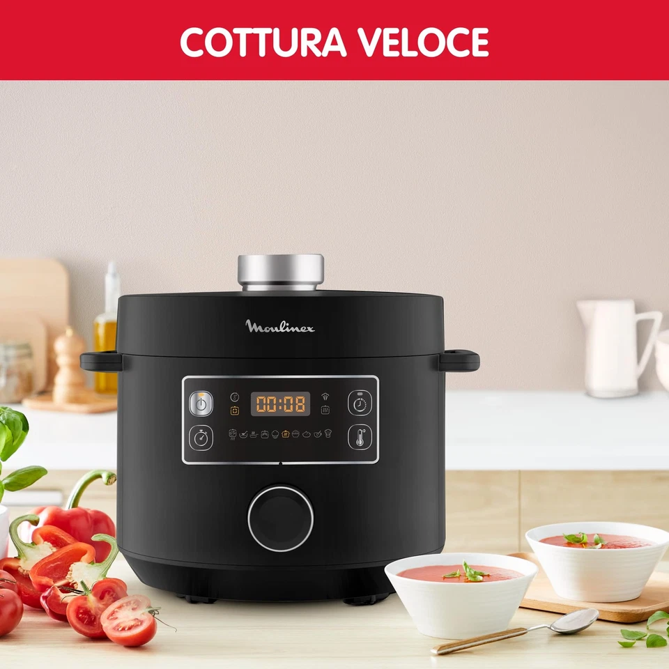 Moulinex CE7548 Turbo Cuisine Multicooker Veloce 5 Litri Pentola a Pressione - Immagine 2 di 4