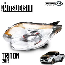 Head Lamp Light Chrome Housing Left For Mitsubishi Triton L200 2015-2018 MQ