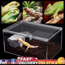 Acrylic Large Reptile Cage Pet Feeding Tank For Lizard Turtle Insect Breeding