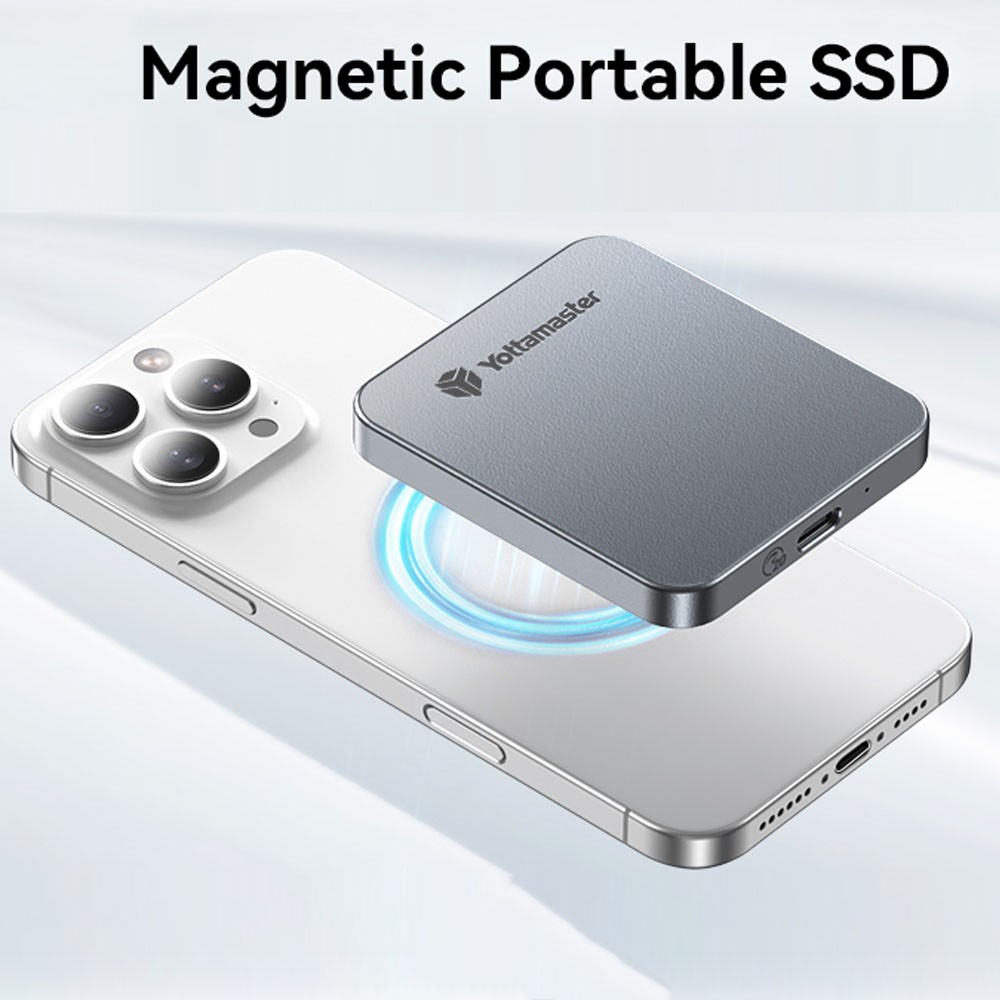 YK20MINI Magnetic External Portable SSD USB 3.2 Gen 2x2 for Windows MacOS Linux