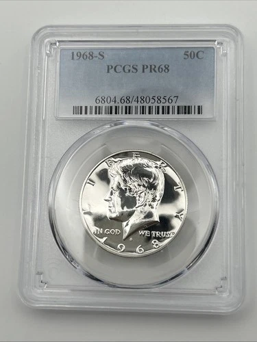 1968-S 50C Kennedy Half Dollar Proof PCGS PR68