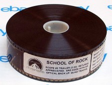 SCHOOL OF ROCK great SCOPE movie trailer on 35mm film stock 2003 (ro526)