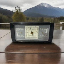 Vintage AIRGUIDE WEATHER STATION BAROMETER MCM 3 GAUGE - MADE IN USA