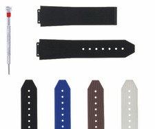 21-24-25MM RUBBER SILICONE WATCH BAND STRAP FOR H HUBLOT WITH SCREWDRIVER
