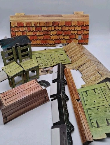 Vintage Lot Of Johnny West Circle X Ranch Cardboard Items Marx