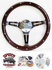 1974-1987 Ramcharger Dodge 4x4 Pickup Wood Steering Wheel 15 Dark Mahogany 1974-1987 Ramcharger Dodge 4x4 Pickup Wood Steering Wheel 15 Dark Mahogany