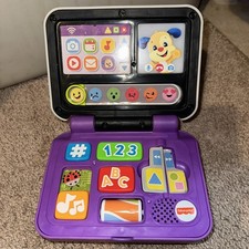 Fisher-Price Laugh Learn Click Learn Laptop EUC Teaching Letters Numbers G1