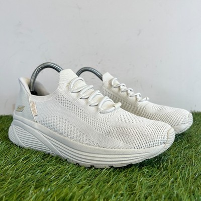 Skechers Turnschuhe Größe 4,5 Damen weiß Bobs Sparrow 2.0-Lucky Run Laufschuhe