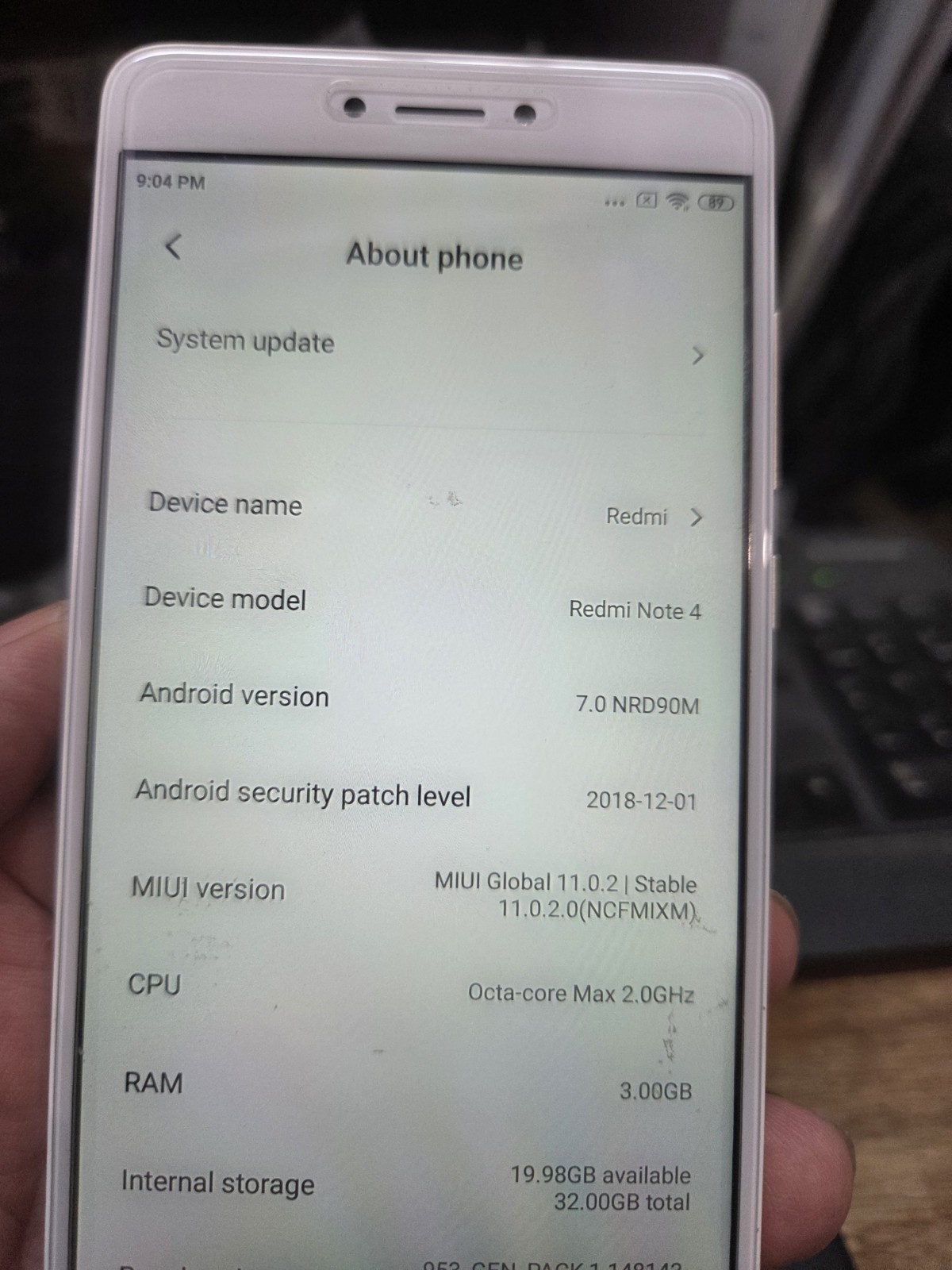 Xiaomi Redmi Note 4 (MediaTek) 32GB 3GB RAM 4G LTE Android Mobile phone  SILVER