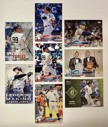 AARON JUDGE - 2018 TOPPS, STADIUM CLUB - BASE, SUBSETS, INSERTS (8 great cards)