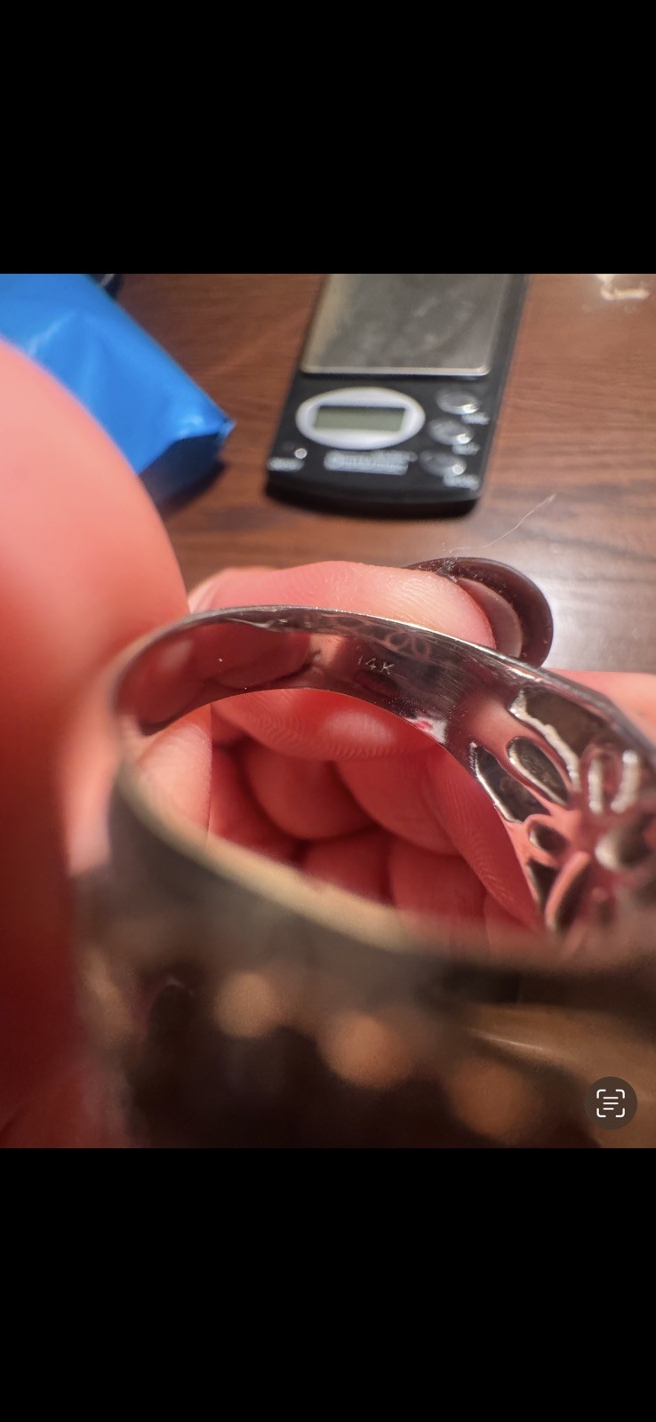 Rectangular Diamond Cluster Ring Princess Baguett… - image 8