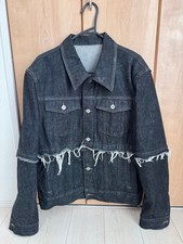 Giacca di jeans nera Maison Special