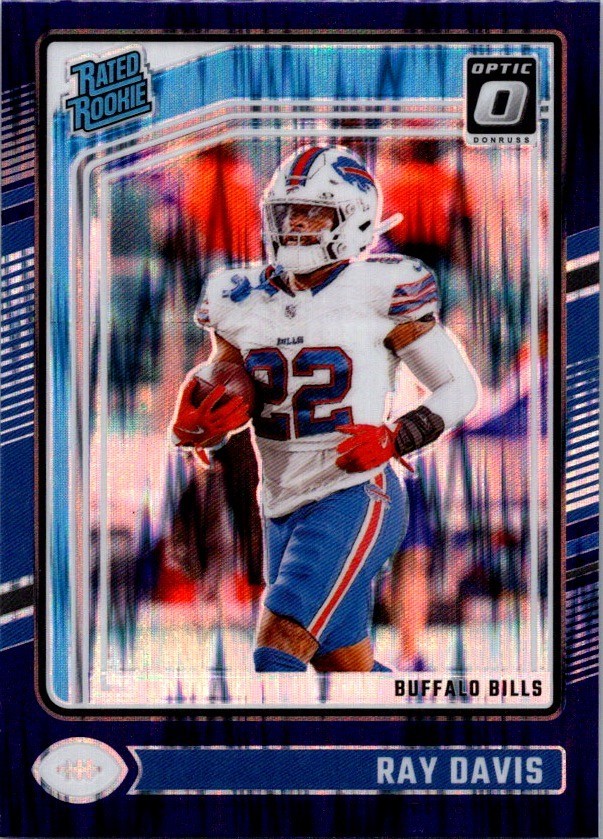 2024 Panini Donruss Optic Rated Rookie Ray Davis #283 Purple Shock Prizm (RC)
