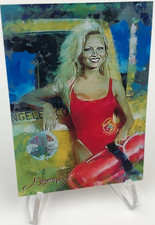 C.J. PARKER #7 Sketch Card SP/50 Edward Vela Signed BAYWATCH PAMELA ANDERSON