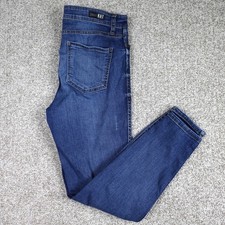 Kut from the Kloth Womens Dark Wash Skinny Jeans Size 12 High Rise Whiskered