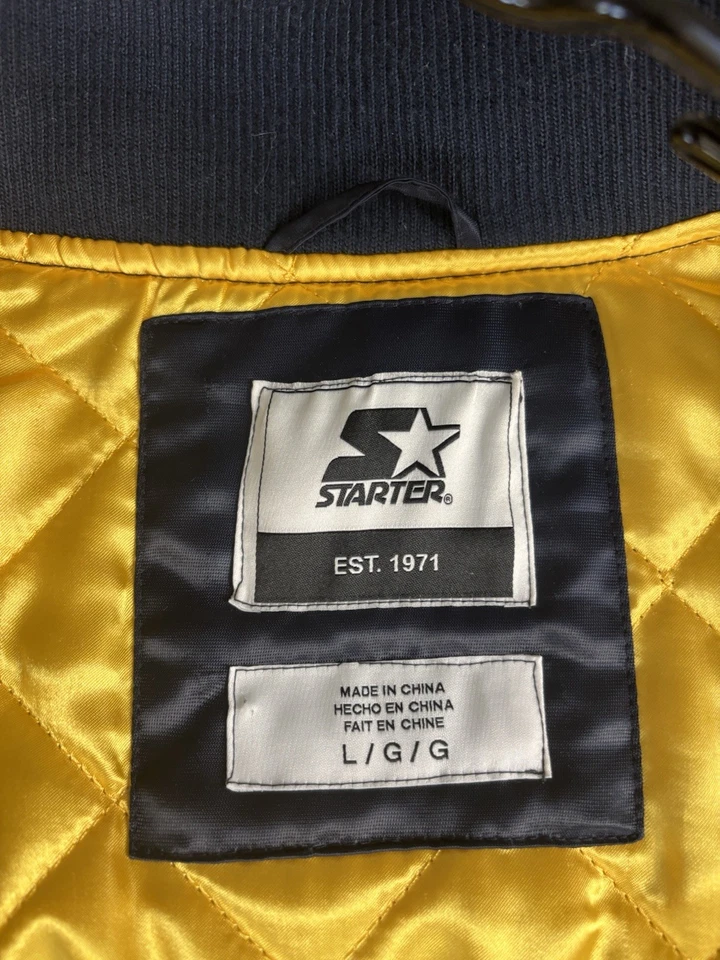 Michigan Wolverines Retro Logo Bomber Starter Chaqueta Grande Foto 4 de 4