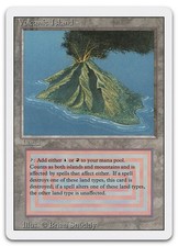 Volcanic Island (LP) Revised Edition 3ED Magic MTG