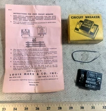 NOS New Marx Boxed Post War Circuit Breaker No. 409 - Complete and Nice!  (C)