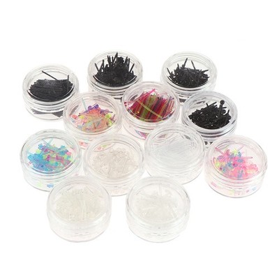 60Pcs/200Pcs Colorful Anti-allergy Plastic Stud Earring Anti-blocking Ear Stick