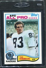 1982 Topps Ted Hendricks #190 Raiders Nm/mt