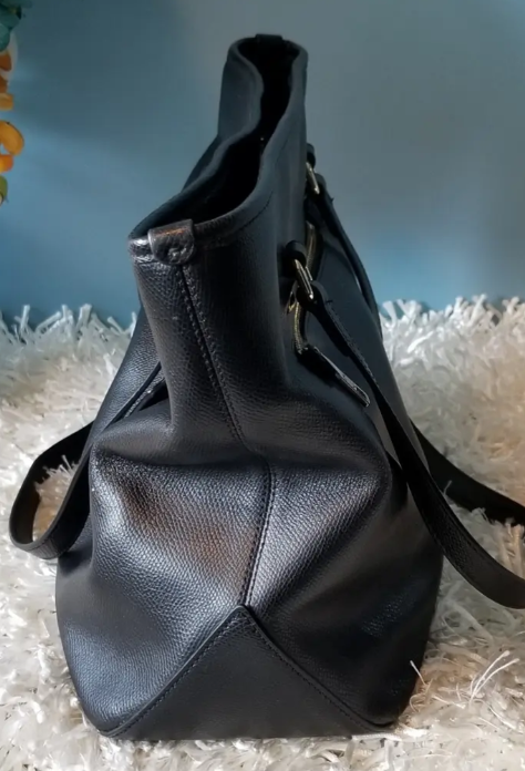 バッグ COACH Metropolitan Leather Shoulder Bag Coach Black City Metro Leather Shoulder/Tote Bag w/Zip Top Closure