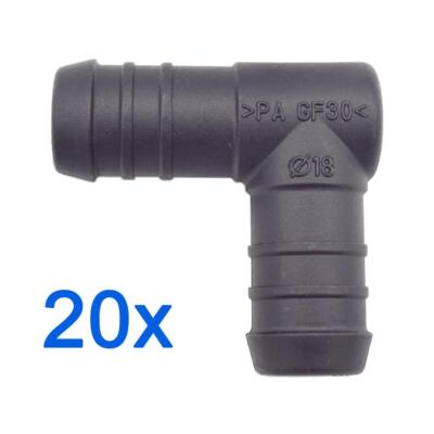 20 x YOU.S Leitungsverbinder Verbindungsstück RGV Ø 18 mm 90° Winkel L-Form