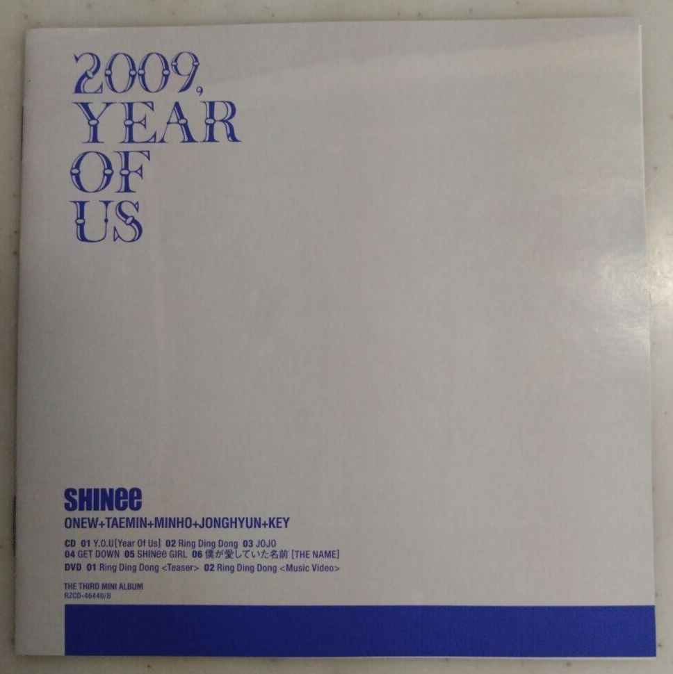 SHINee THE 3RD MINI ALBUM 2009 YEAR OF US JAPAN ver. CD + DVD Set