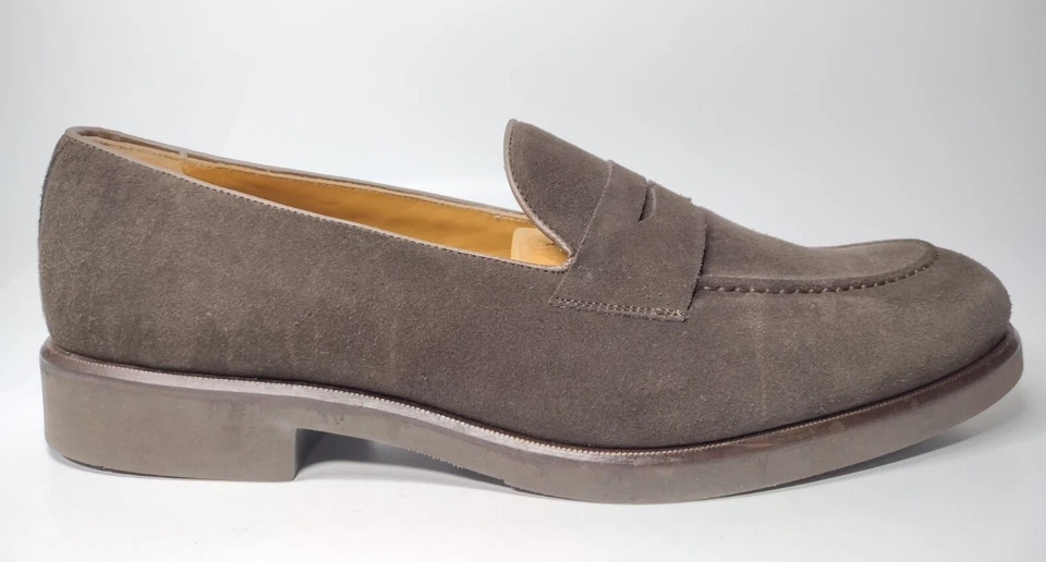 Mocasines Nettleton Edward sin cordones moca marrón gamuza centavo años 60 para hombre talla 12 Foto 2 de 4