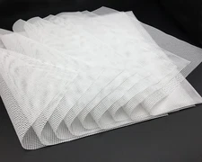 9 Pack Silicone Dehydrator Sheets Non Stick Reusable Tray Liners for Fruit Dryin