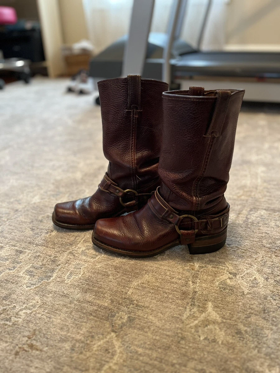 Frye short harness boots cheap