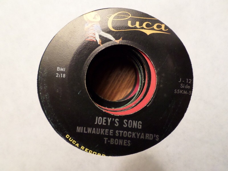 CUCA 45 RECORD J-1215/MILWAUKEE STOCKYARD T BONES/JOEY'S SONG/SAN ANTONIO ROSE