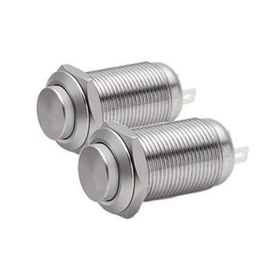 Quentacy 2Pcs Latching Push Button Switch Waterproof SPST 1NO ON-Off 3A 250V ...