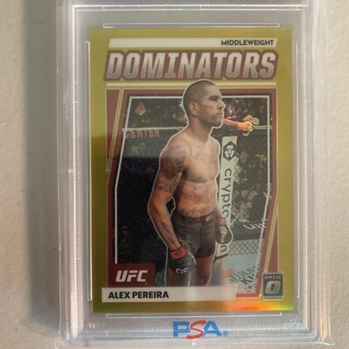 2023 Optic Alex Pereira Gold Dominators PSA 10 - 第 4/4 張圖片