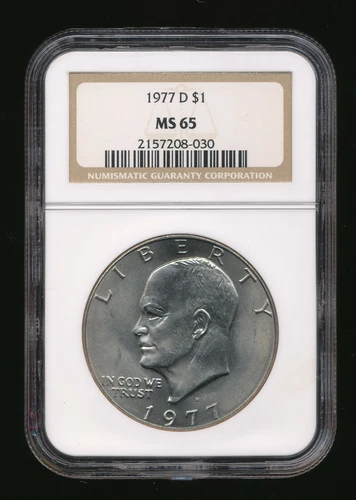 1977 D  $1  EISENHOWER DOLLAR  NGC MS65                                b