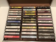 Lot Of 96 Classic Outlaw 80s 90s Country Cassettes In 3 Nice Carrying Cases