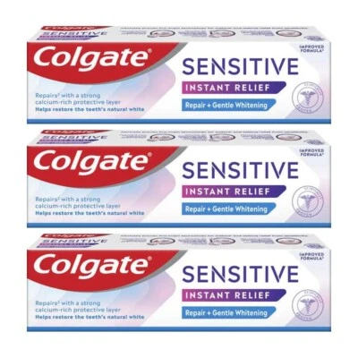 Colgate Sensitive Instant -Relief Whitening Toothpaste 75ml X 3