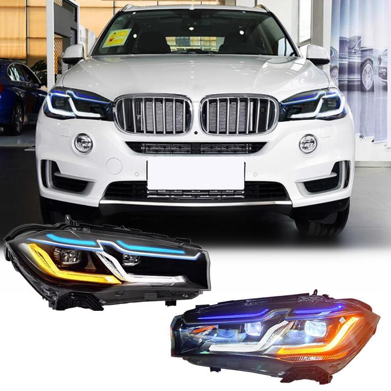 Full LED Headlights For BMW X5 F15 2014-2018 Sequential Front Lamp