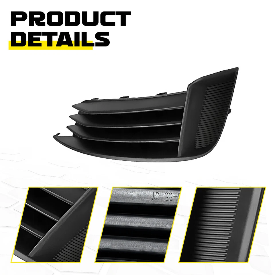 For Audi S3 A3 2013-17 Black Front Passenger Side Fog Light Cover Lamp 8V5807682 - Image 4 of 4