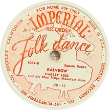 Harley Luse - Red Wing / Rainbow - Imperial Records - 10" Record 78rpm